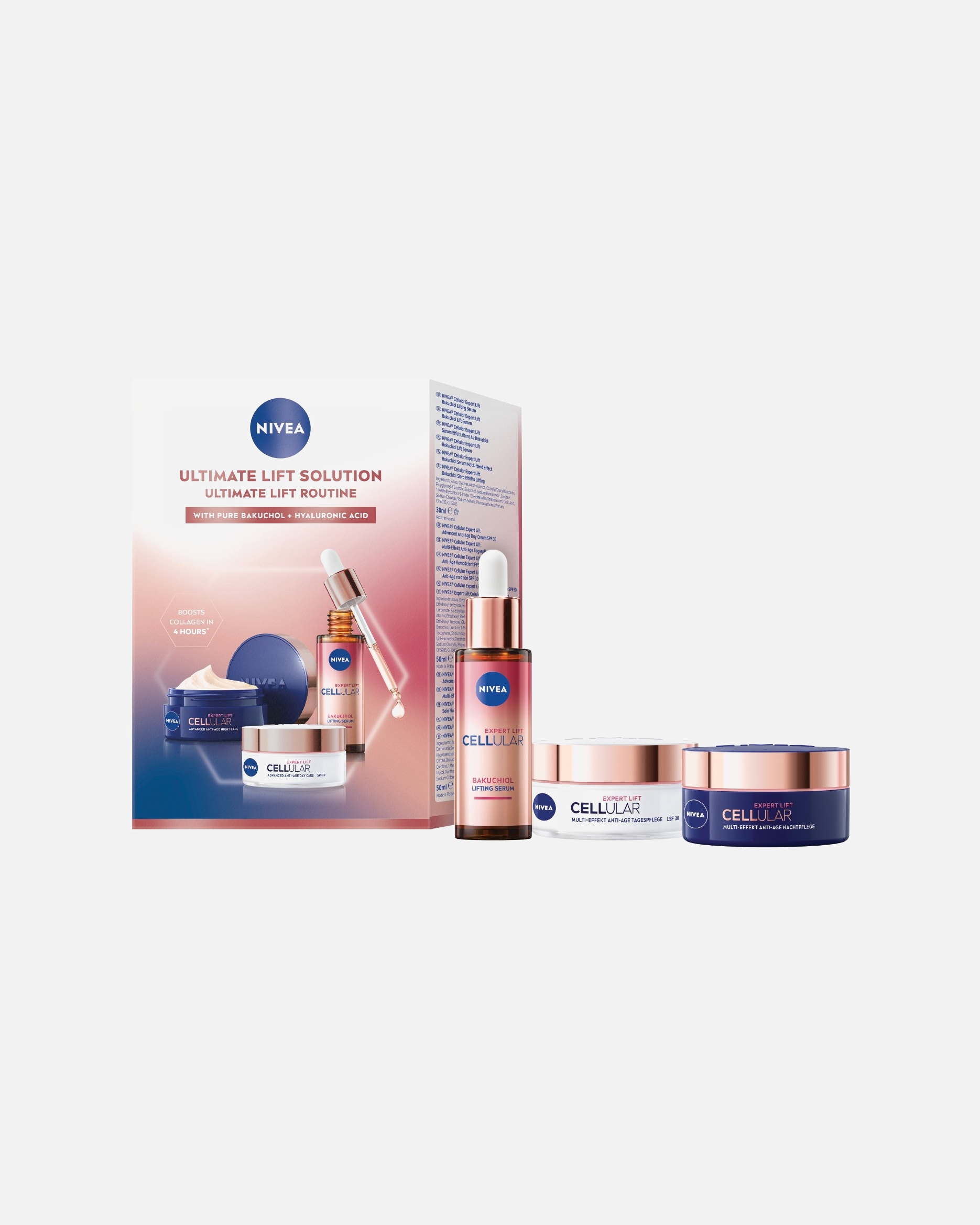 Gesichtspflegeset für Unisex NIVEA Cellular Expert Filler Lift Routine 1 Stück