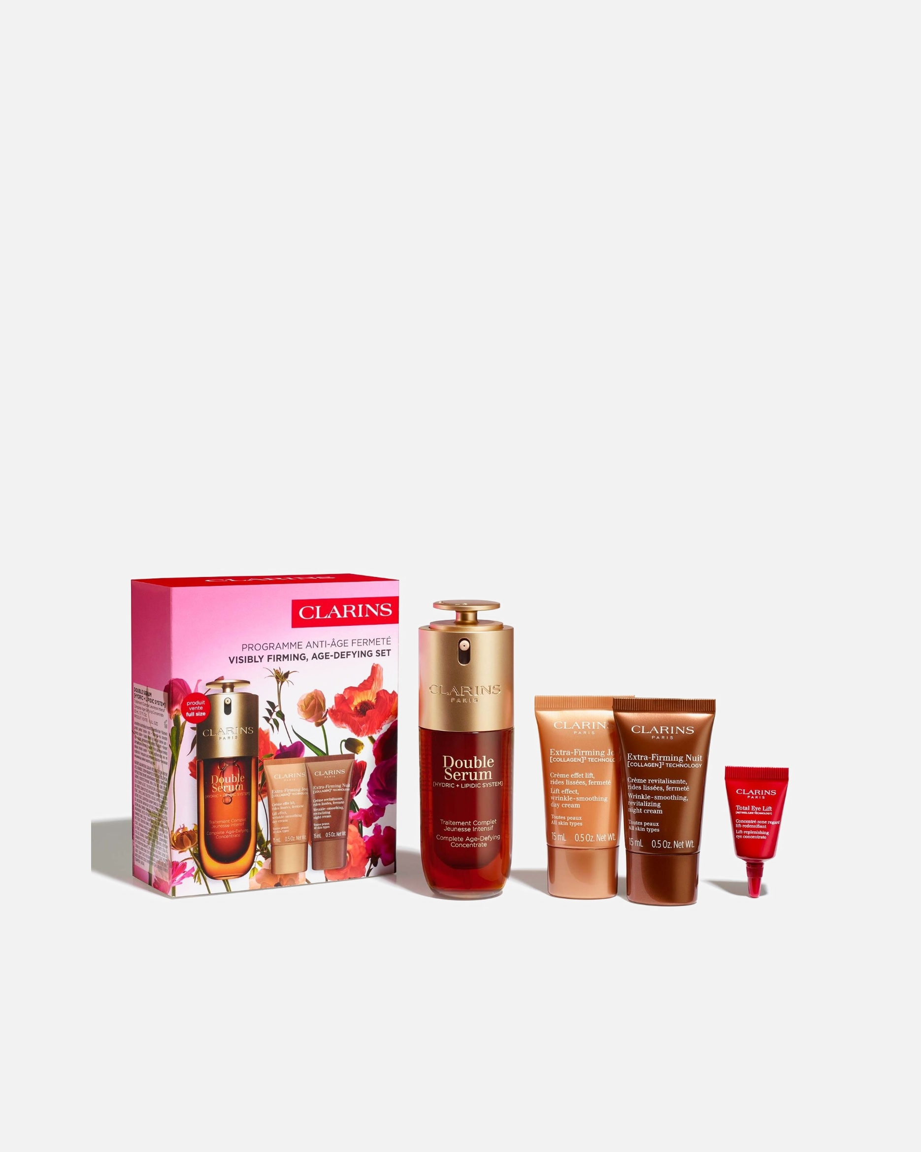 Gesichtspflegeset für Unisex Clarins Double Serum Anti Aging 1 Stück