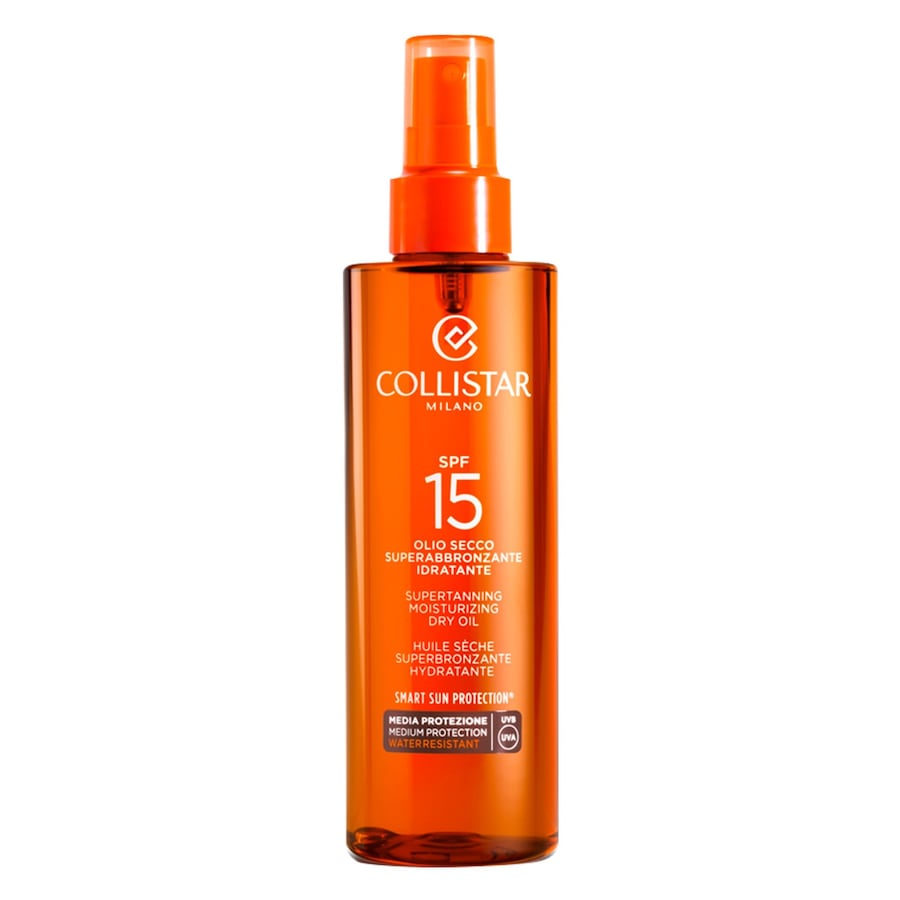 Collistar Sun Care Supertanning Moisturizing Dry Oil SPF 15 Sonnencreme 200 ml