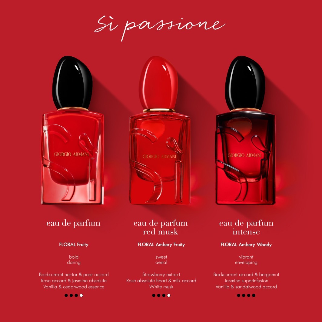 Si Passione Si Schwarz Armani Armani SI Passion Eau De Parfum Red