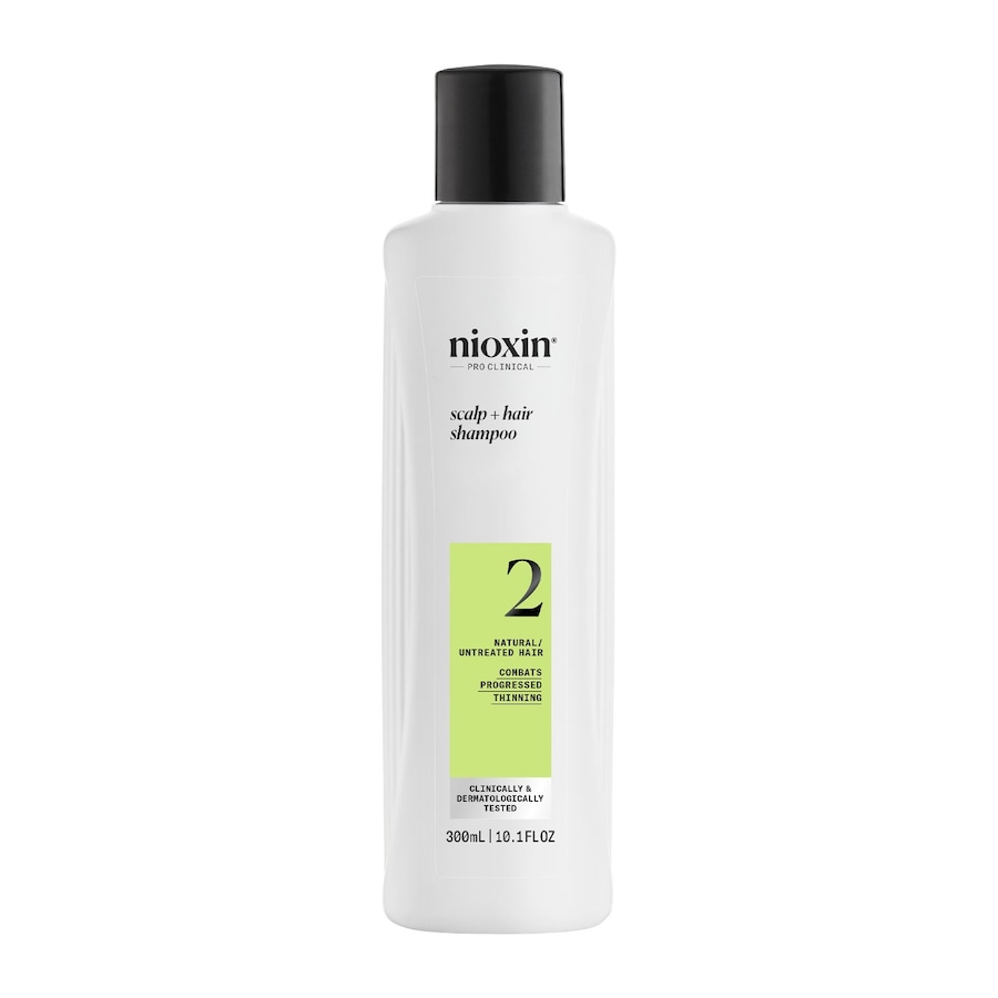 Nioxin System 2 Scalp + Hair - Haarpflege für naturbelassenes, sichtbar dünner werdendes Haar Shampoo 300 ml