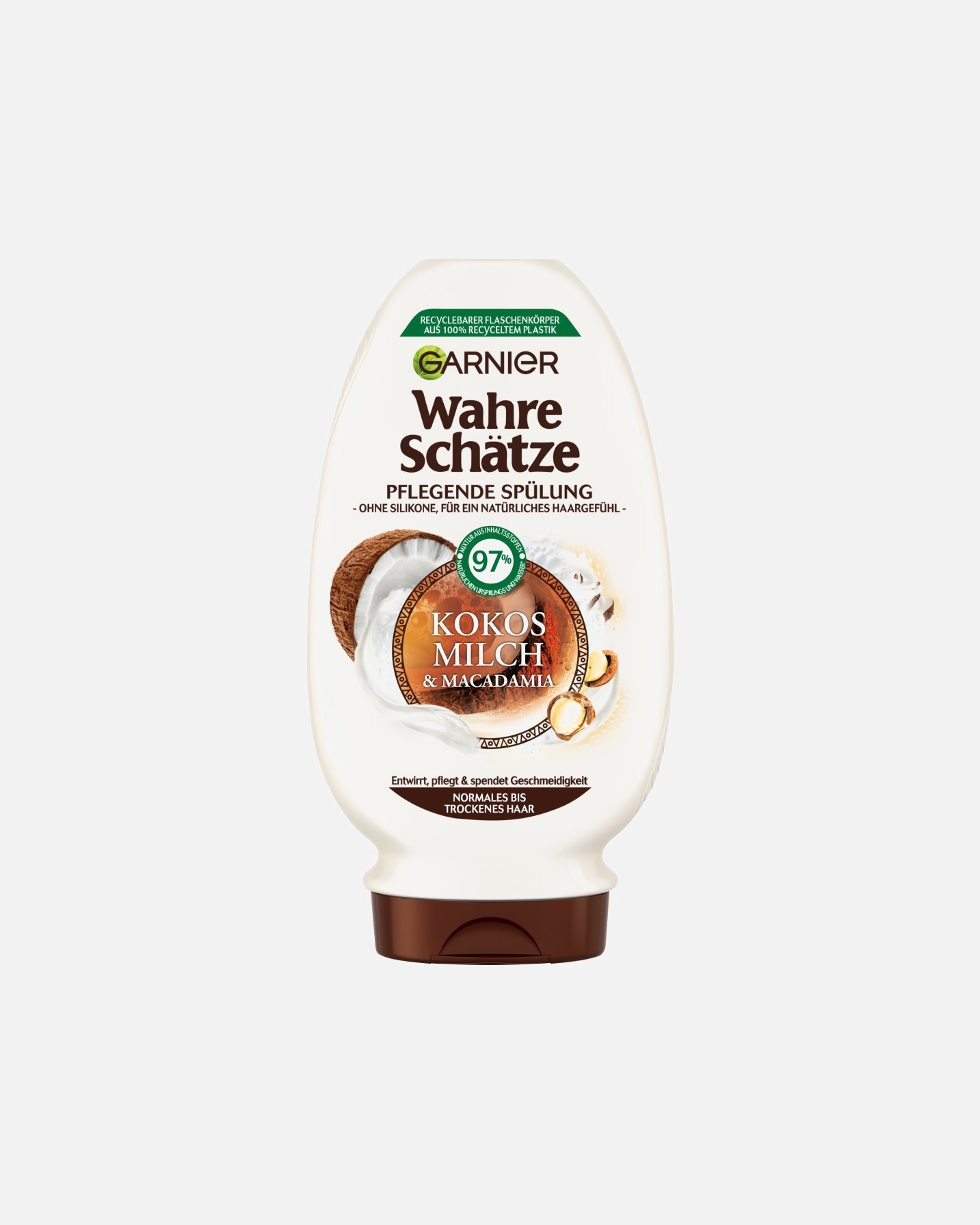 Conditioner für Unisex Garnier Wahre Schätze Kokosmilch & Macadamia 200 ml