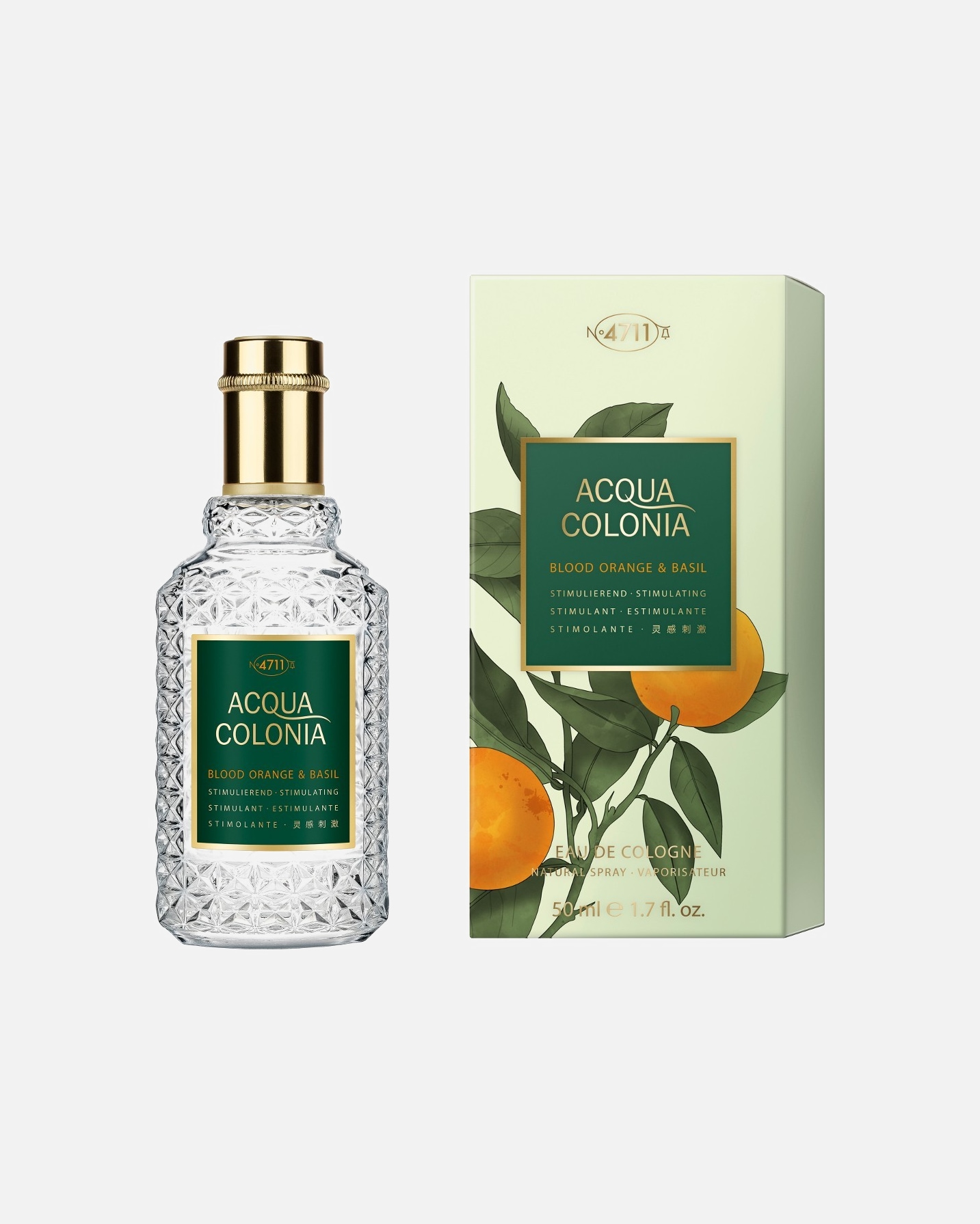 Eau de Cologne für Unisex 4711 Acqua Colonia Blood Orange & Basil Aqua Colonia 50 ml