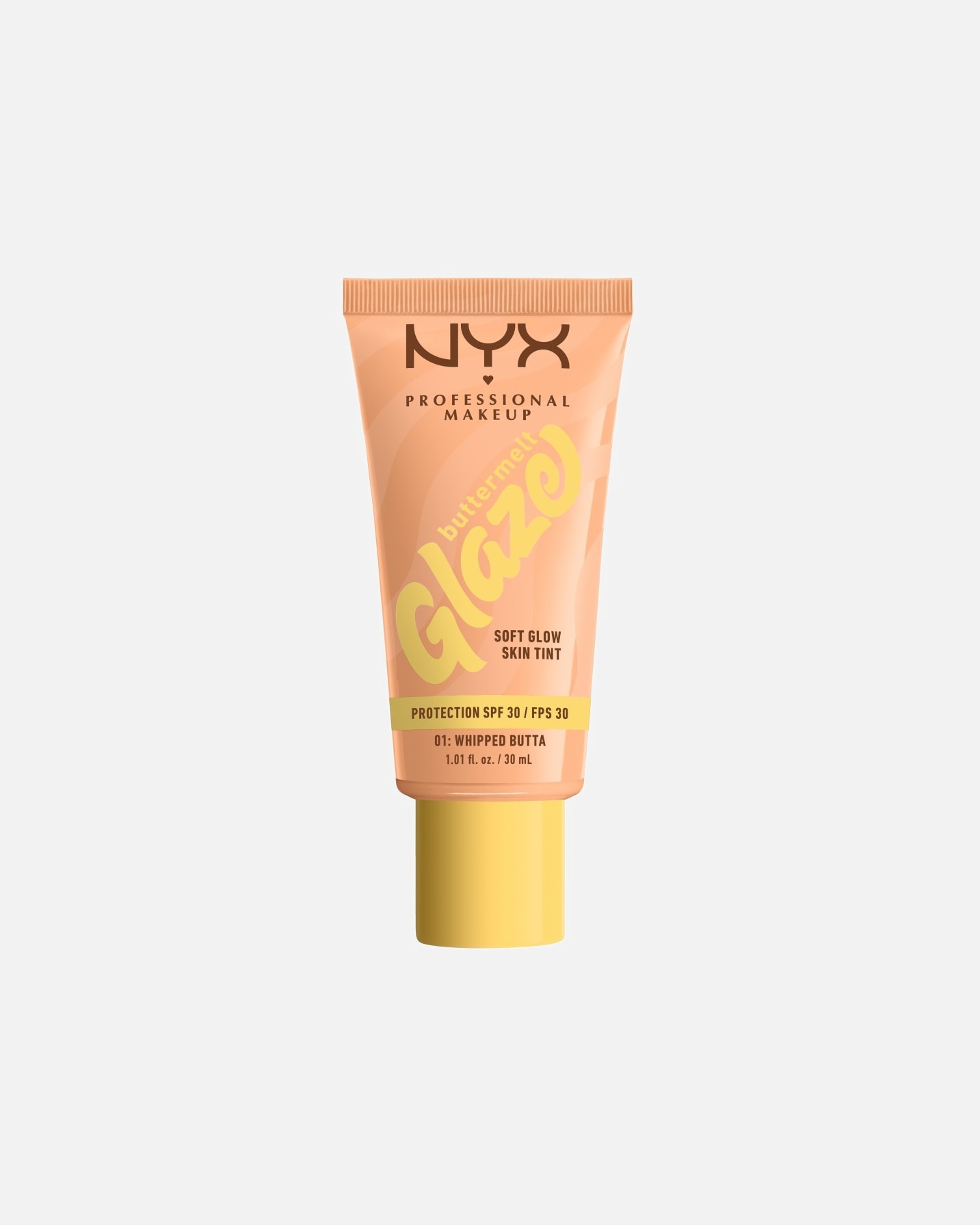 Foundation für Unisex NYX Professional Makeup Default Brand Line Buttermelt Glaze LSF 30 01W - WHIPPED BUTTA