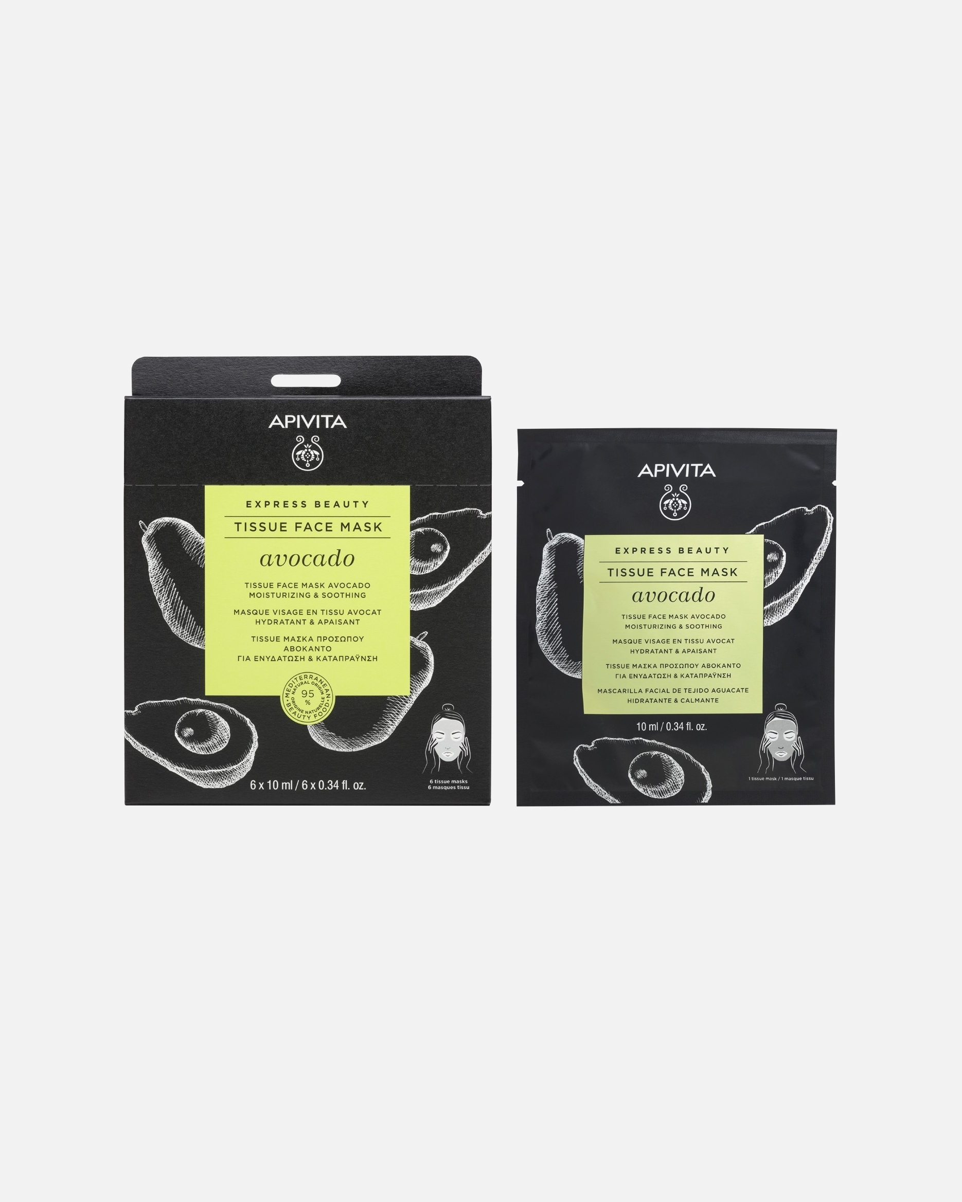 Tuchmaske für Unisex Apivita 10 ml