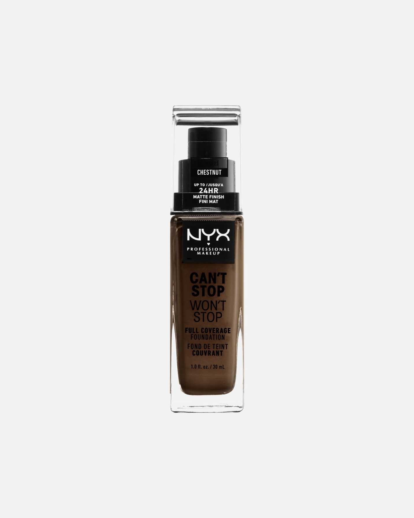 Foundation für Unisex NYX Professional Makeup Wedding Can't Stop Won't Stop 24-Hour 43 - CHESTNUT