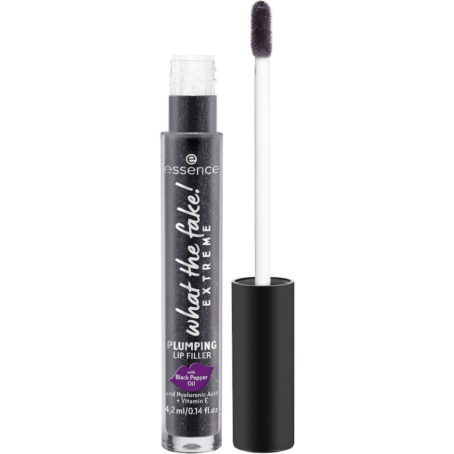 Essence What the fake! Extreme Plumping Lip Filler Lipgloss Nr. 03 - Pepper Me Up! 4.2 ml Schwarz