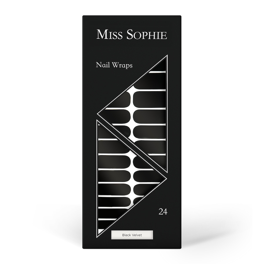 Miss Sophie Black Velvet Nagelsticker Schwarz