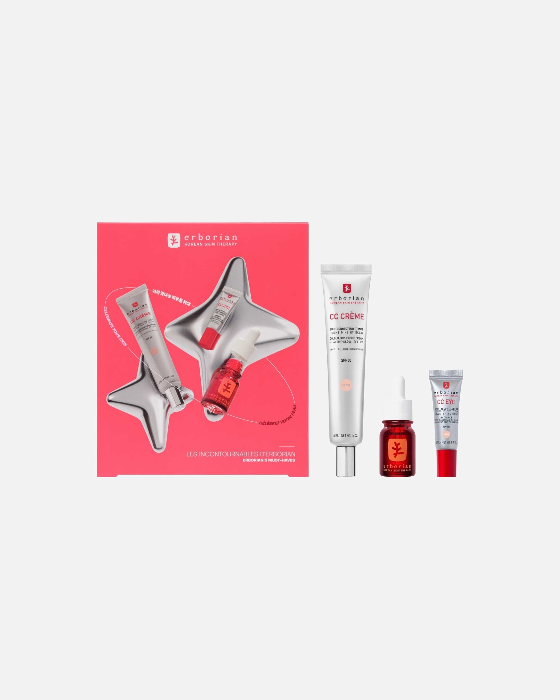 Gesichtspflegeset für Unisex ERBORIAN CC Duo x Skin Therapy Clair 1 Stück