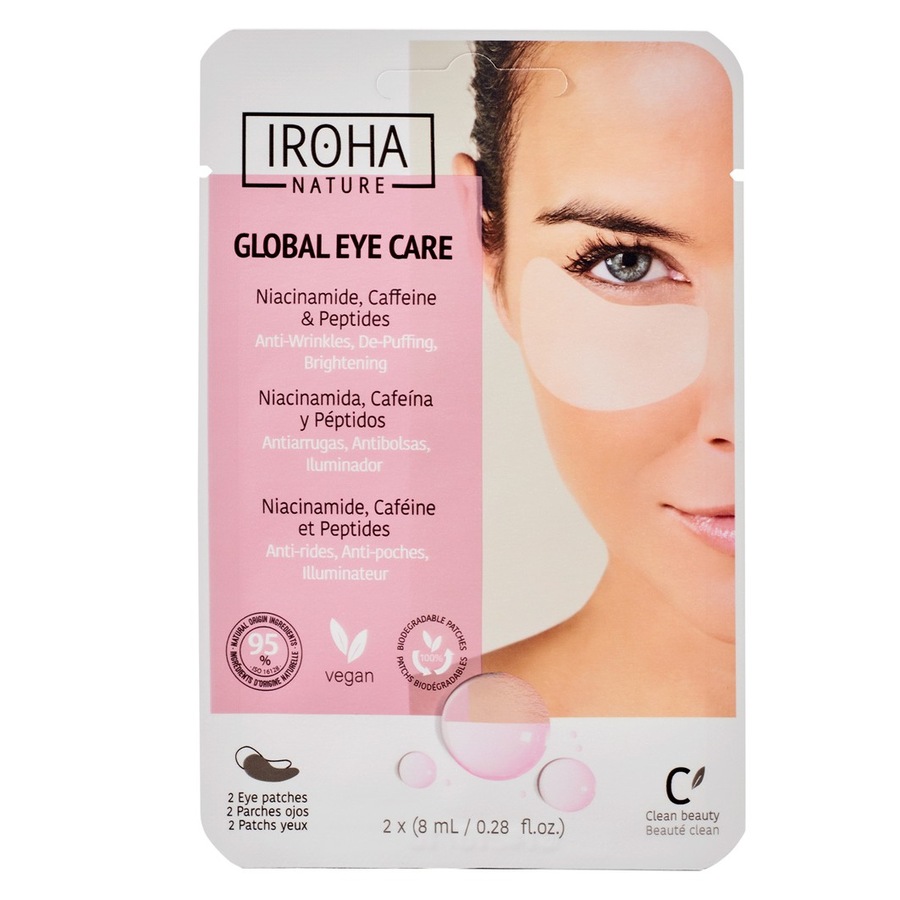 Iroha Niacinamide, Caffeina and Peptides Augenpatches Damen