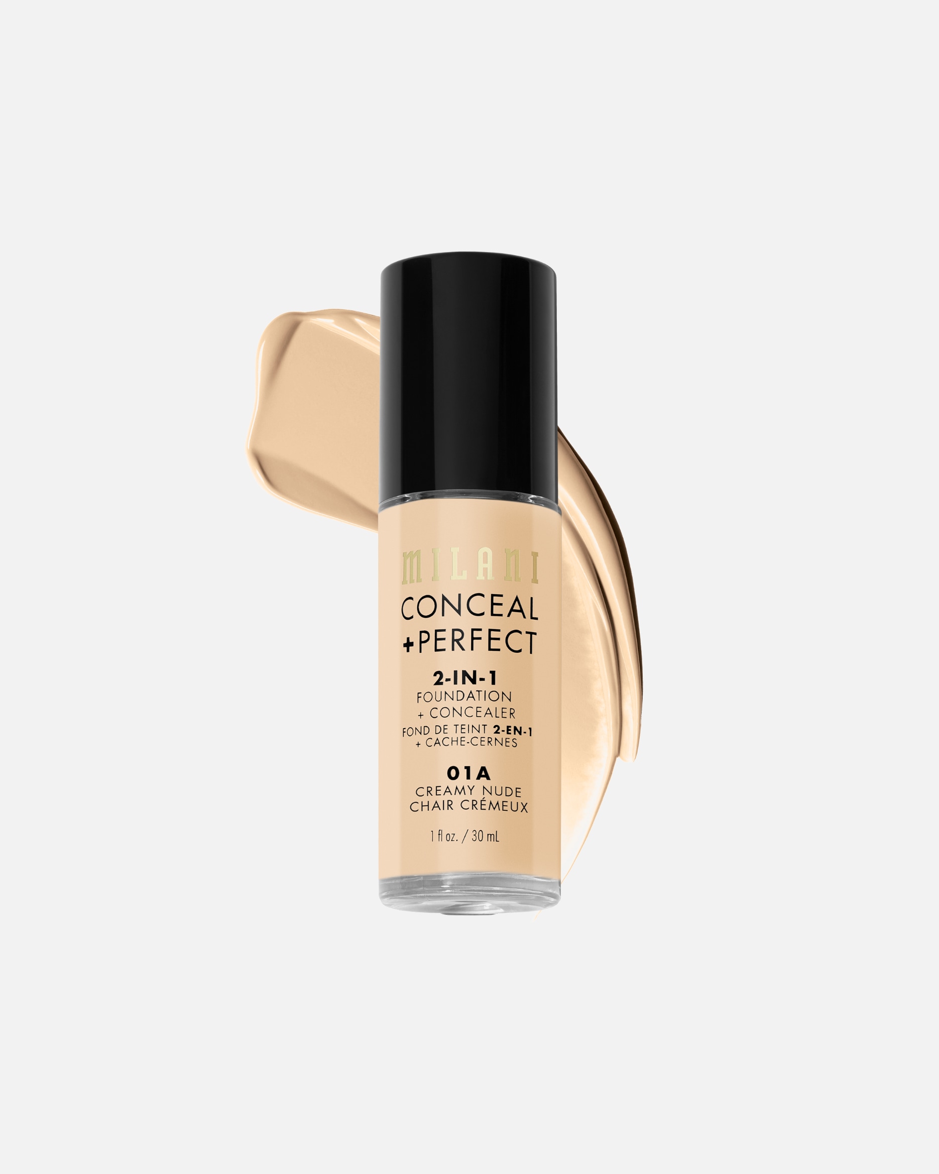 Foundation für Unisex Milani Conceal + Perfect 2in1 01A - CREAMY NUDE