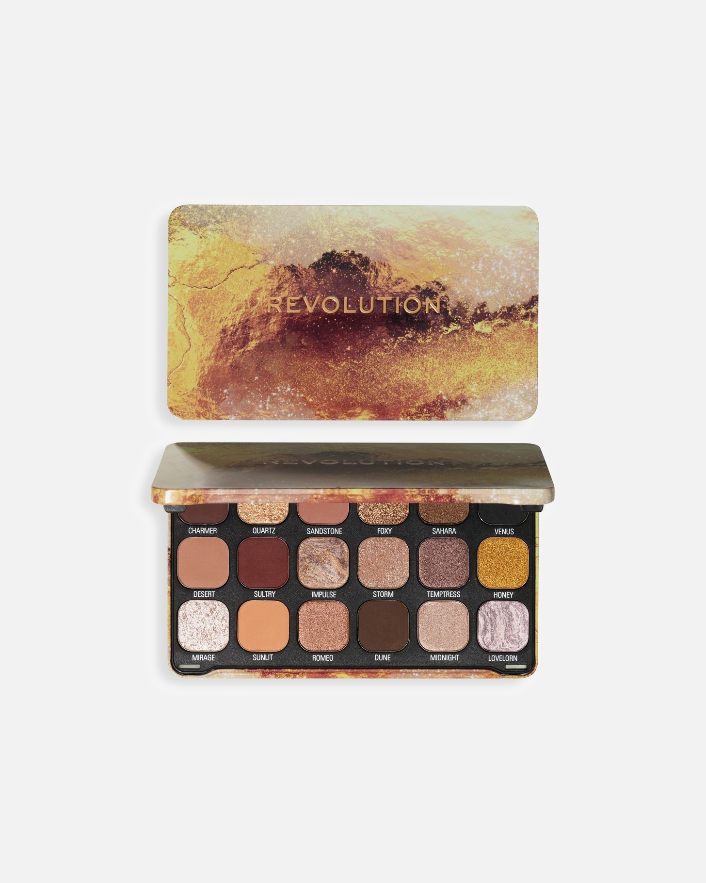Lidschatten für Unisex Revolution Pro Forever Flawless Palette Bronze Temptation 1 g