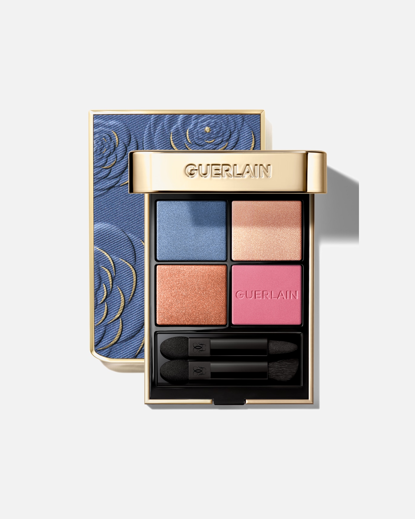 Lidschatten für Unisex Guerlain Terracotta Denim Blossom Palette mit 4 Farben - Limitierte Edition 396 - BLOSSOM