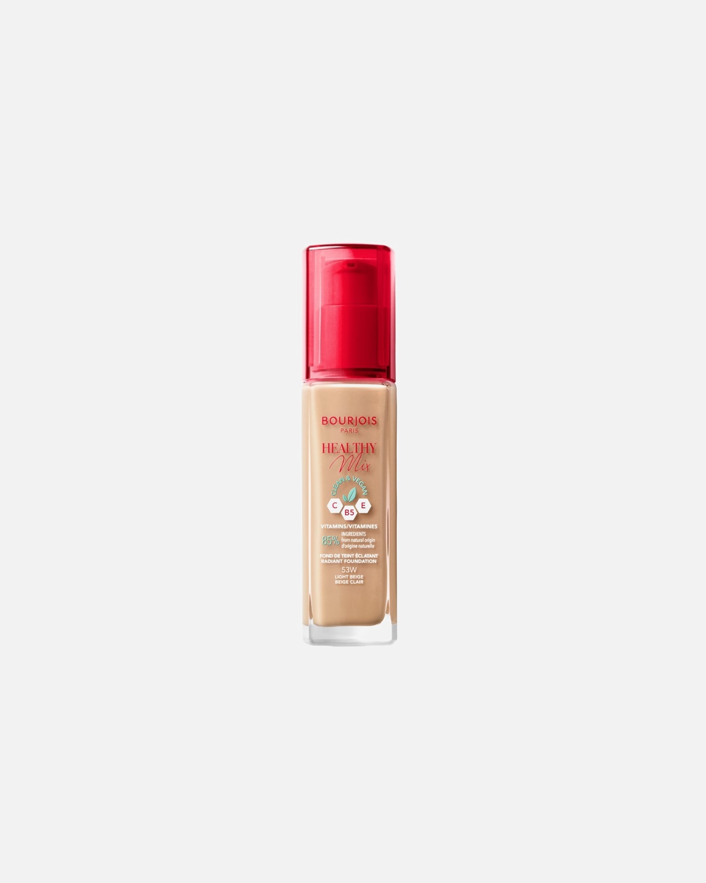 Foundation für Weiblich Bourjois Healthy Mix Foundation 53 Hellbeige
