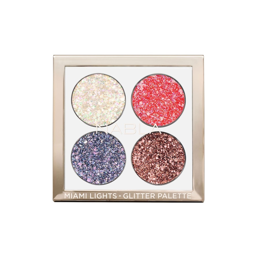 NABLA Miami Lights Glitter Palette Lidschatten 4 g Weiss