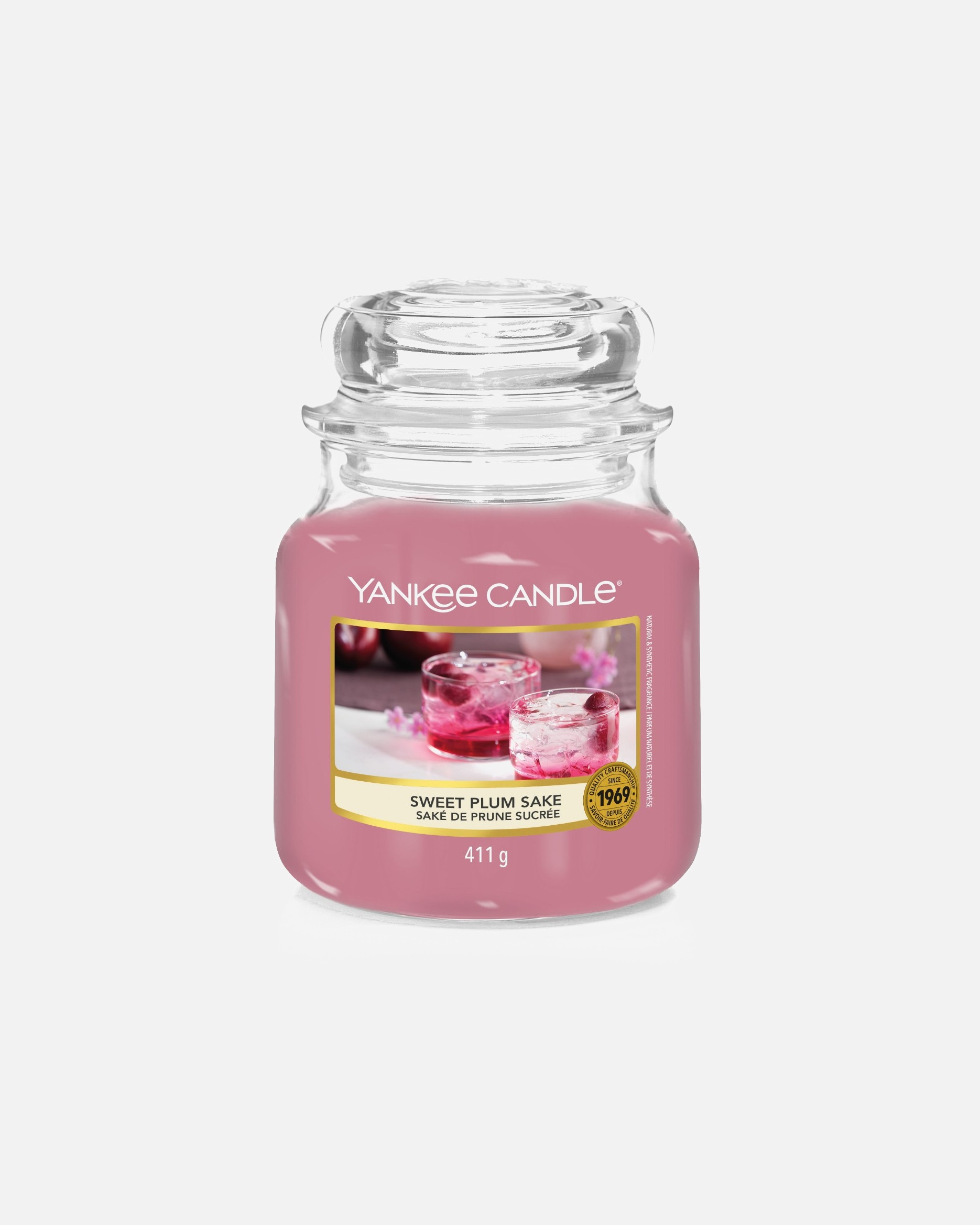 Kerze für Unisex YANKEE CANDLE Default Brand Line Glas Sweet Plum Sake 411 g