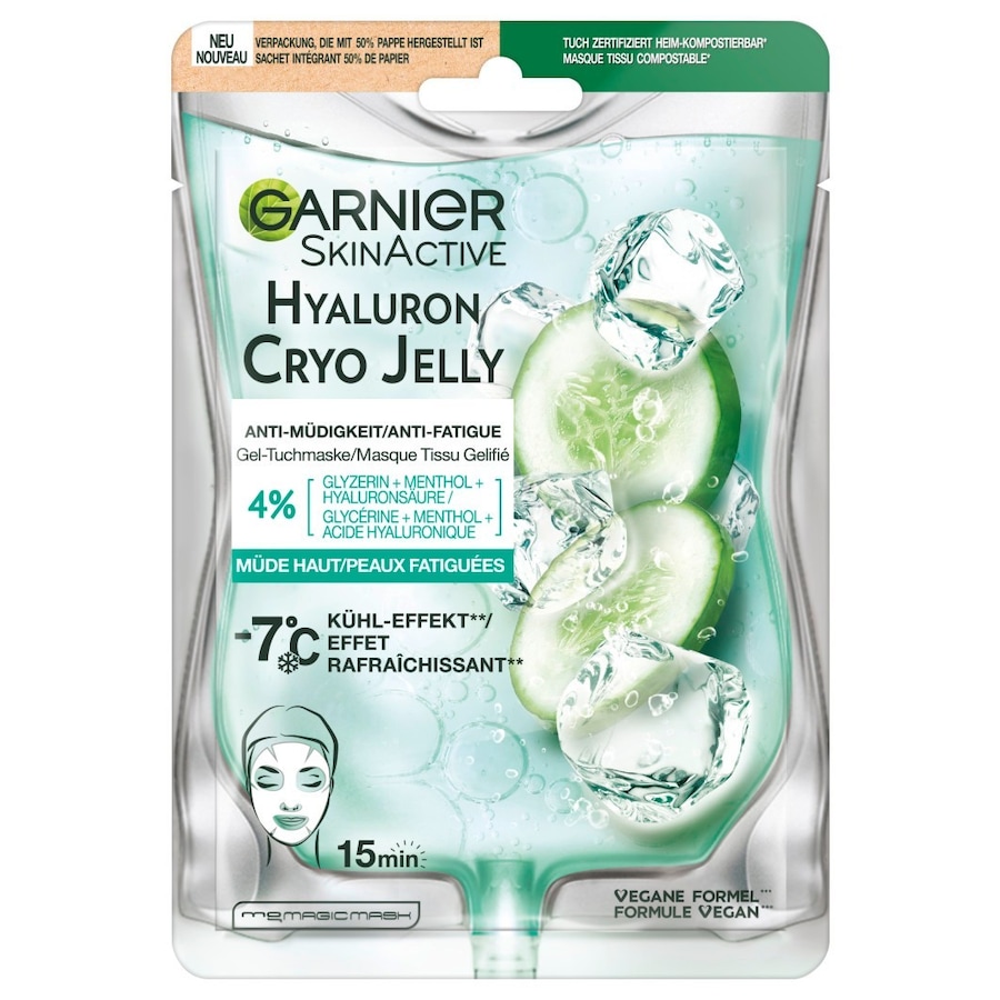 Garnier Skin Active Hyaluron Cryo Jelly Anti-Müdigkeit Tuchmaske 27 g