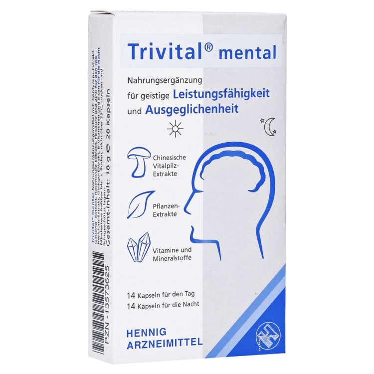 Hennig Arzneimittel Trivital Mental Kapseln Nahrungserganzungsmittel Douglas
